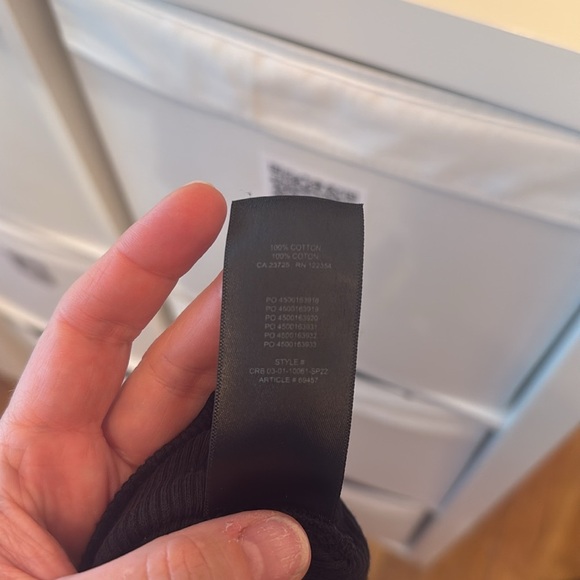 TNA Black Fitted Crop T-Shirt Short Sleeve-Sz M - Picture 6 of 6